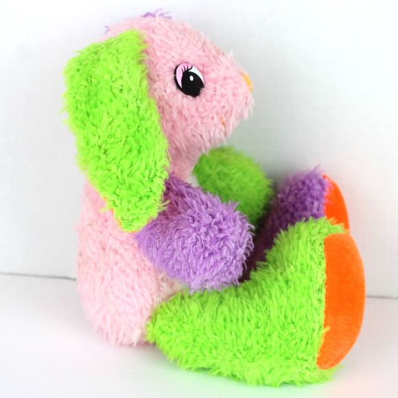 Soft Touch Toys Hand Crafted All New Materials Multi-Colored Bunny - Picture 2 of 6